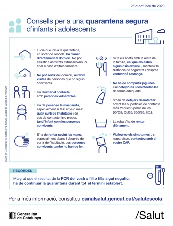 Consells quarantena infants