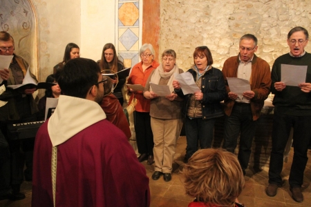 La Coral Santa Eulàlia cantant els Goigs