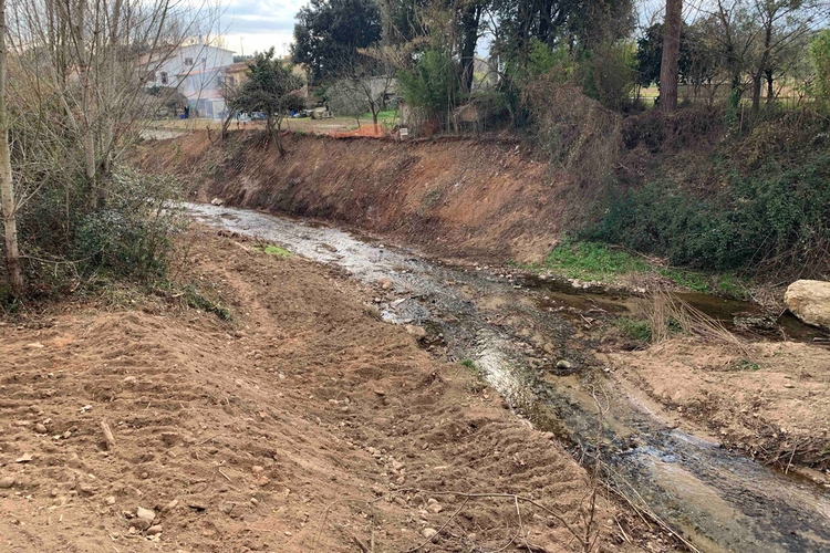 Obres manteniment riu Tenes