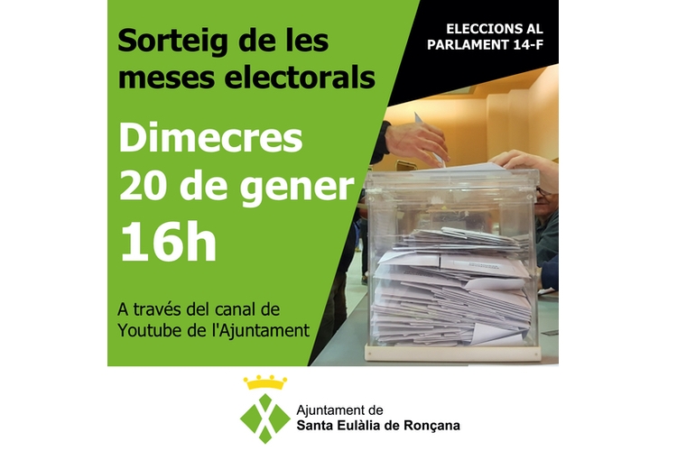 Sorteig meses electorals