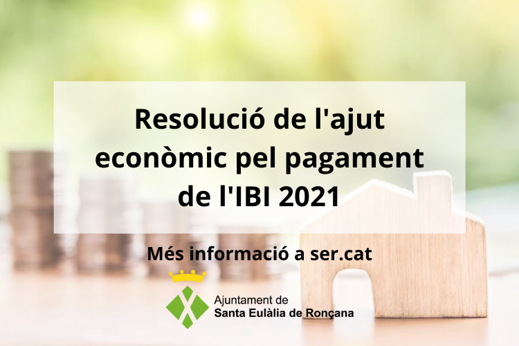 Resolució ajuts IBI 2021