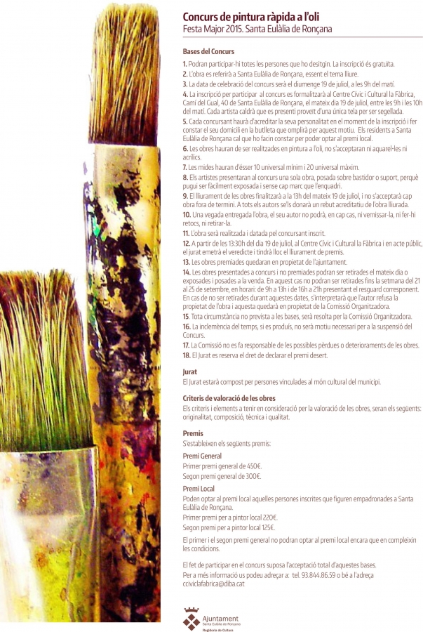 Bases pintura ràpida a l'oli 2015