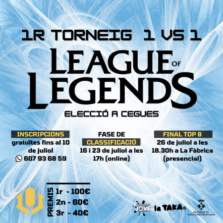 Cartell 1r torneig 1vs1 del League of Legends