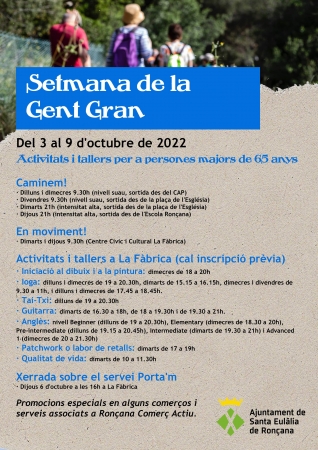 Setmana de la Gent Gran 2022