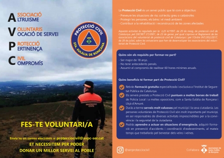 pamflet protecció civil 2022