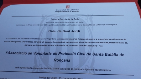 diplomes  Associacions de Voluntariat de Protecció Civil (AVPC) 