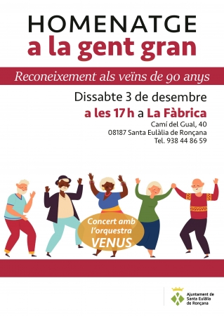 90 anys gent gran - cartell