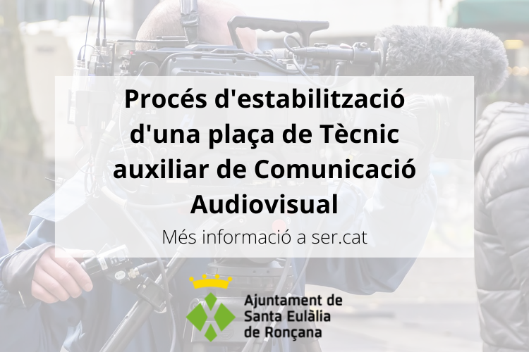 Procés selectiu auxiliar comunicació audiovisual