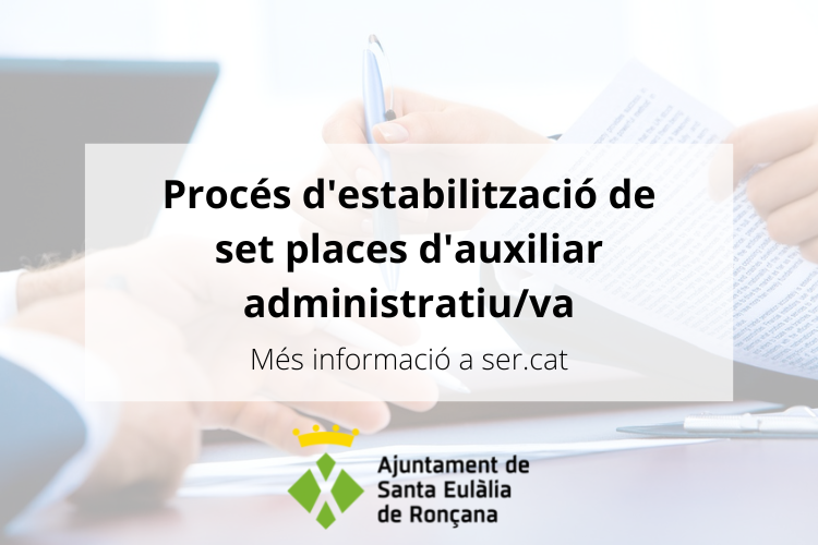 Procés estabilització auxiliar administratiu/va