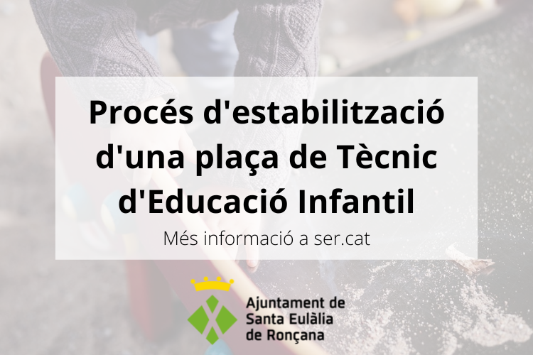 Procés selectiu tècnic/a educació infantil