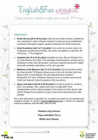 English&Fun Pinedes 2023