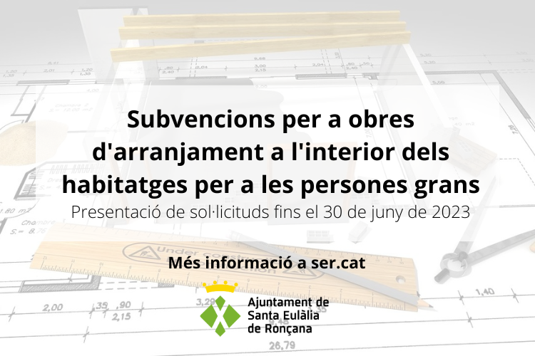 Subvencions habitatge gent gran