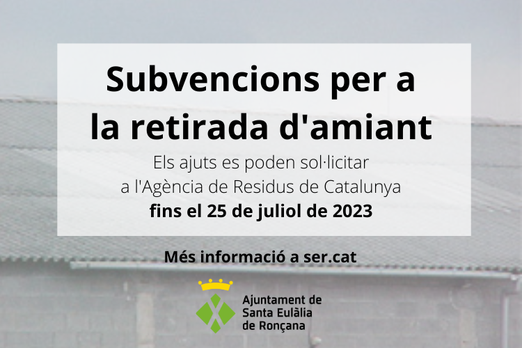 Subvencions retirada amiant 2023