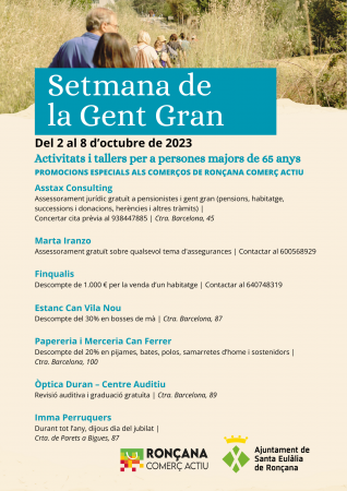 Setmana de la Gent Gran 2023