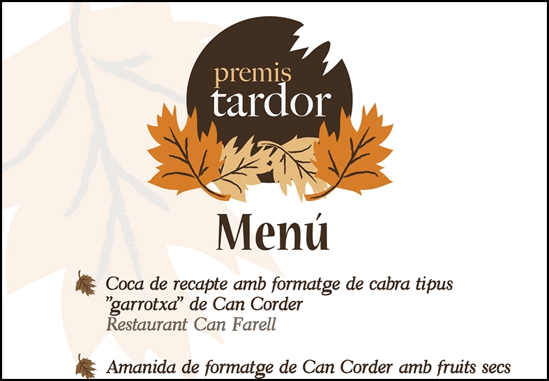 Menú Premis Tardor 2015