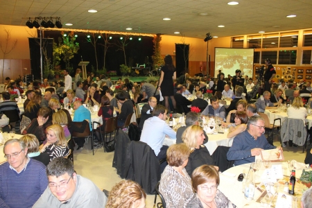 La sala gran de La Fàbrica durant el sopar