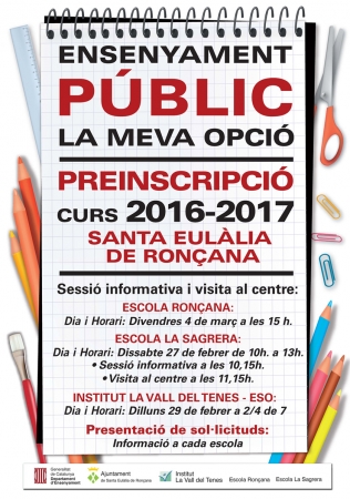 Preinscripció curs 2016-2017