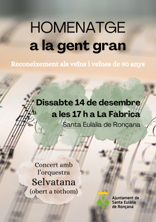 Acte d'homenatge a la gent gran
