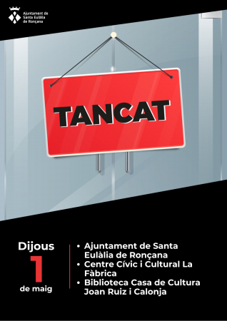 Tancat 1 de maig