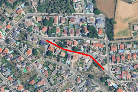 Obres carrer Piscines