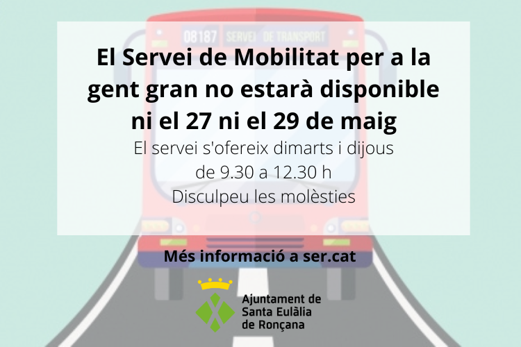 Servei de mobilitat maig