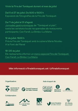 Programa 15a Fira del Tomàquet