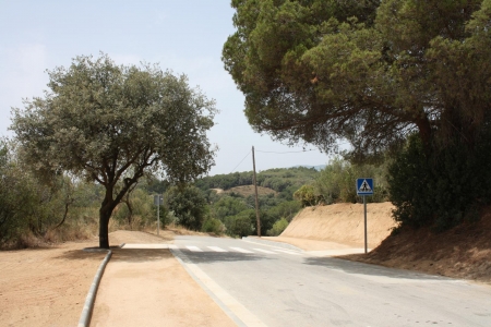 Pas de zebra del nou camí de vianants
