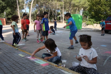 Uns 40 nens han participat al Dia sense Cotxes