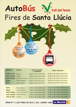 Horaris bus Fires de Nadal