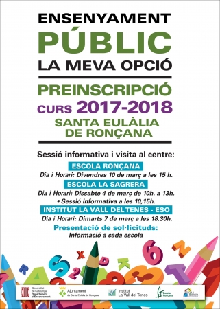 Preinscripció escolar 2017-2018
