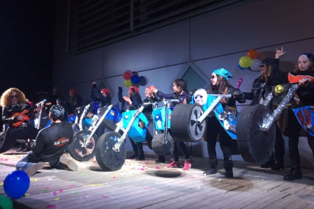 Blue bikers