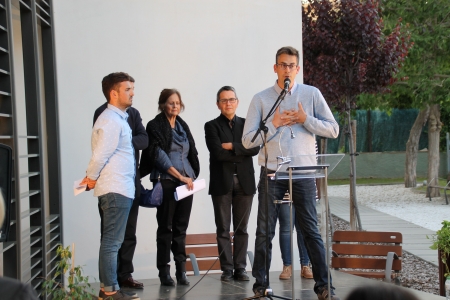 El regidor de Cultura, Francesc Dantí, durant l'acte de l'entrega de premis