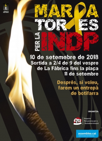Marxa de torxes per la independència 2018