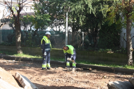 Obres de reforma d'urbanització del carrer del Forn