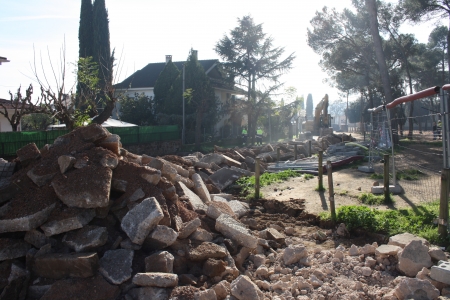 Obres de reforma d'urbanització del carrer del Forn