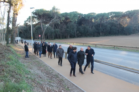 La comitiva ha recorregut part de l'itinerari en direcció a Santa Eulàlia