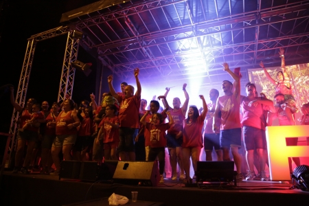 Els Vermells, colla guanyadora del Joc dels Colors 2019